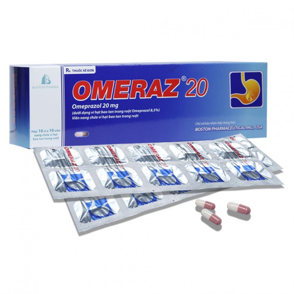 Omeraz 20 (hộp 100 viên)