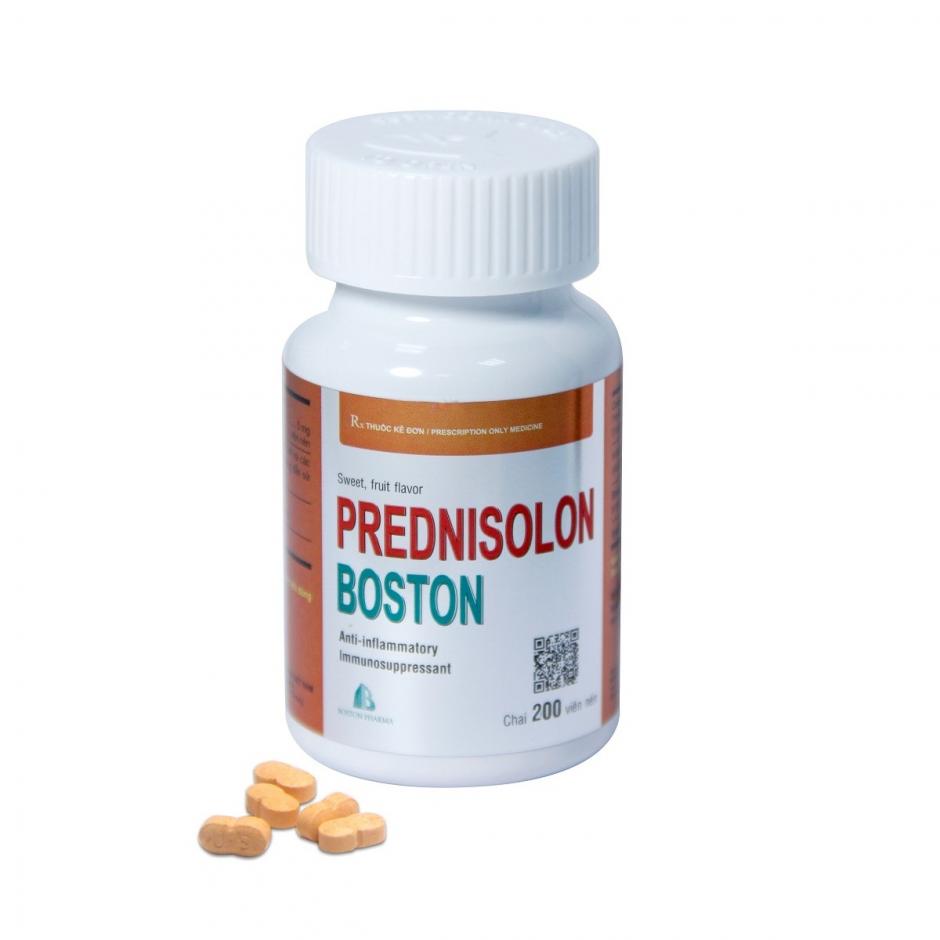 Prednisolon Boston (200 viên mùi cam)