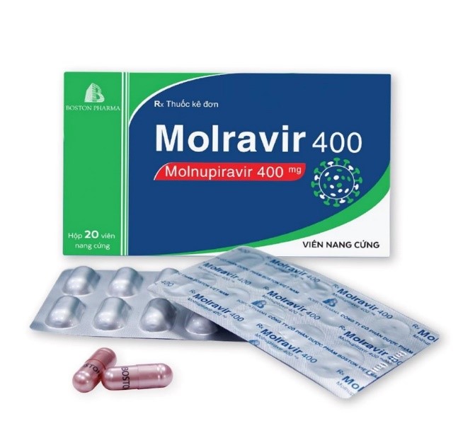Molravir 400 (hoạt chất Molnupiravir) - Thuốc điều trị Covid-19 từ Boston Pharma
