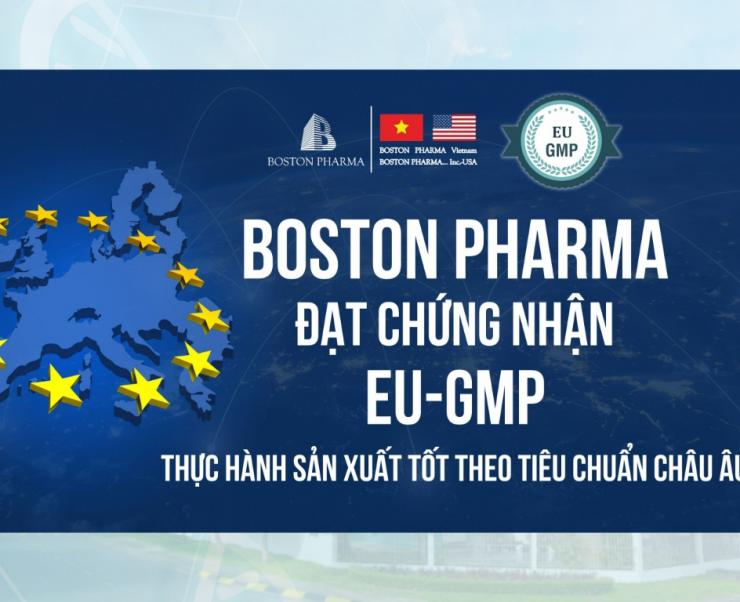 BOSTON PHARMA IS CERTIFIED IN COMPLIANCE GUIDELINES AND PRINCIPLES OF GOOD MANUFACTURING PRACTICES – EUROPEAN UNION (EU GMP)